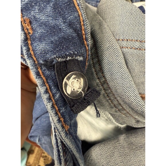 Gap Maternity Stretch Denim Jean Bib Overalls Size S Pockets 27 inch Inseam - Picture 8 of 8